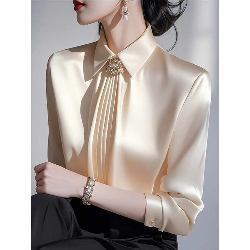 Shirt Camp Collar - 2025 primavera novo temperamento blusa de