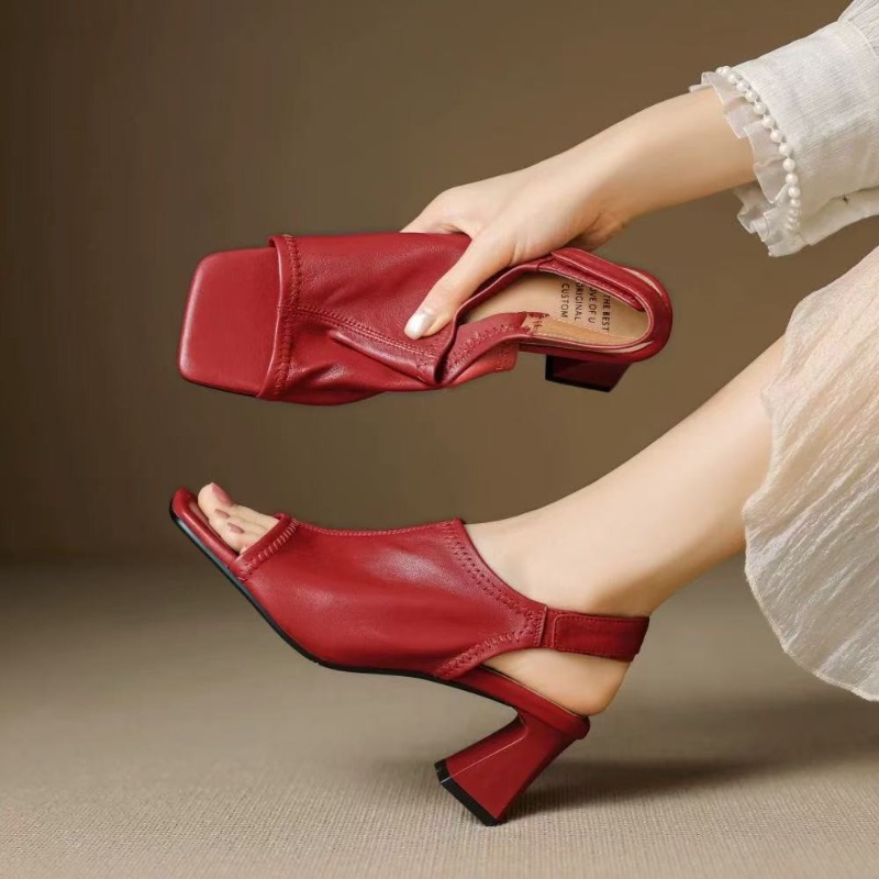 Casual Sandal Leather - Sandálias Femininas de Couro Ultra Macio